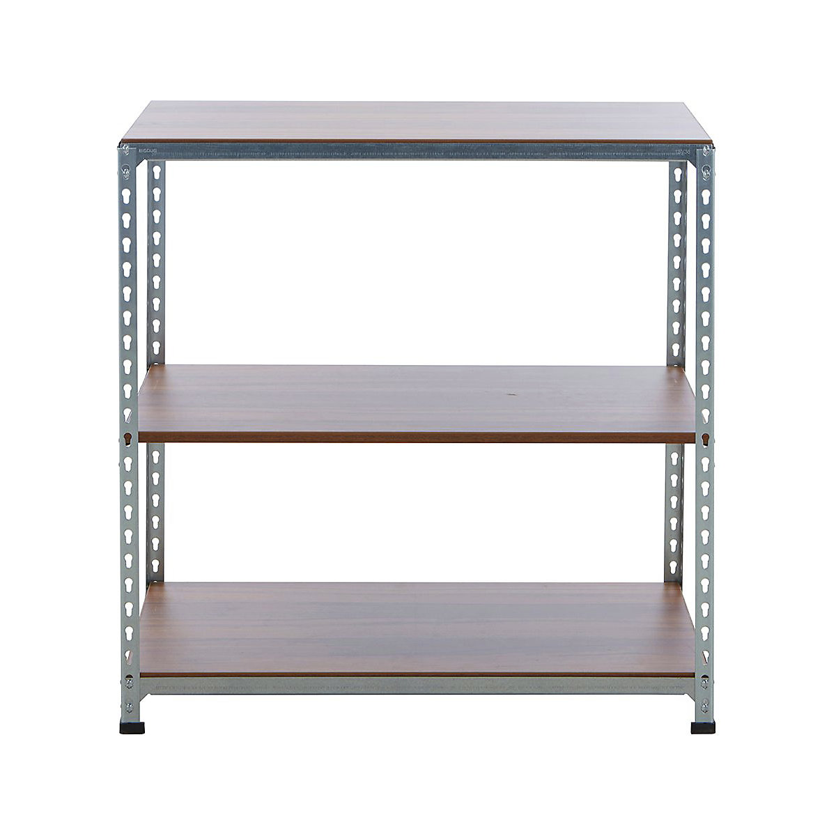 BiGDUG Silver & Walnut Display Shelving