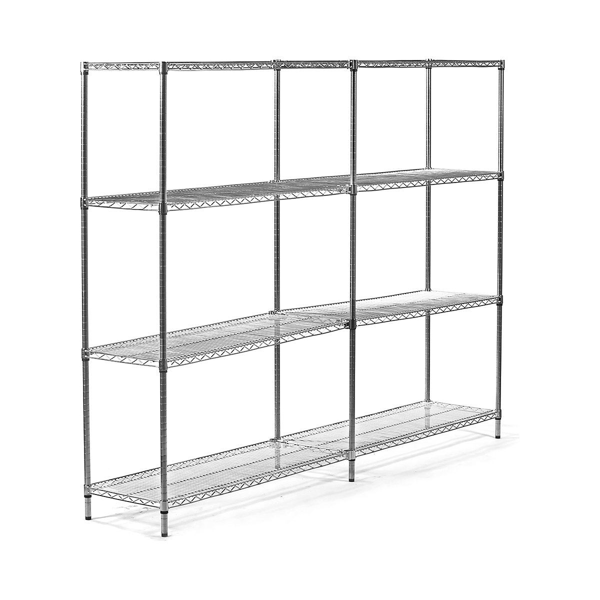 Eclipse Heavy-Duty Chrome Wire Shelving Unit (Product illustration 4)-3