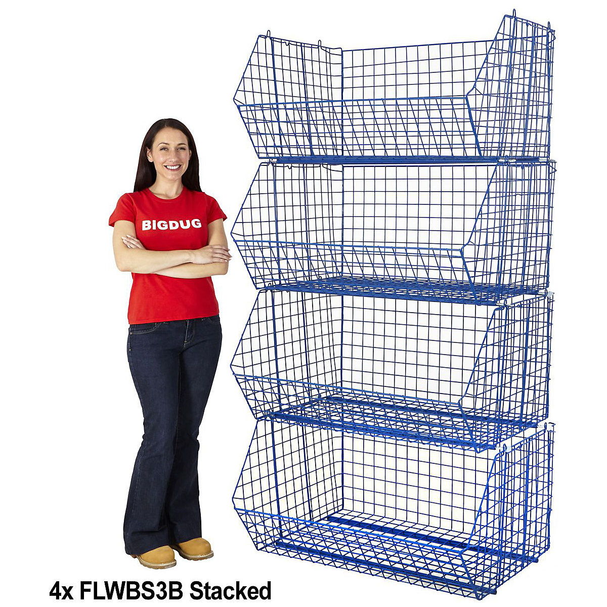 Wire Storage Basket Shelving (Product illustration 3)-2