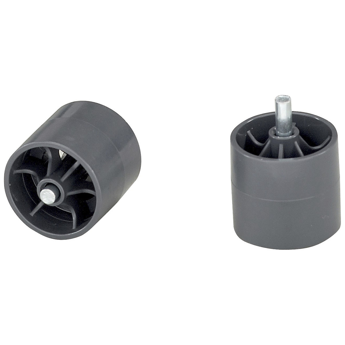 Medium Duty Roller Track with Grey Rollers & Steel Axle (Product illustration 2)-1