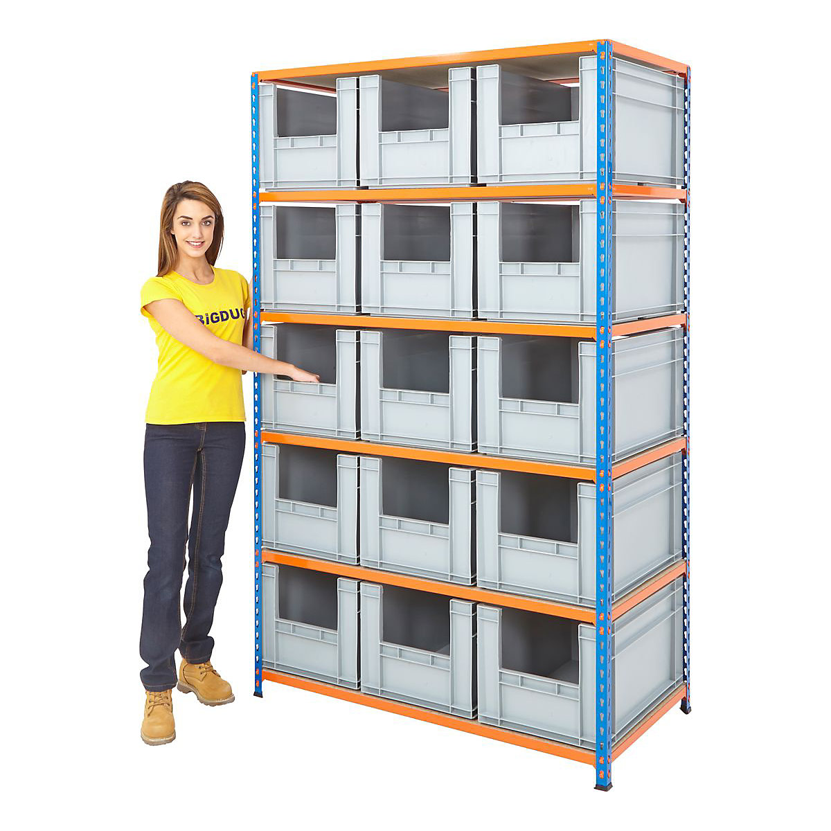 BiG200 & BiG340 Euro Pick Bin Shelving Kits