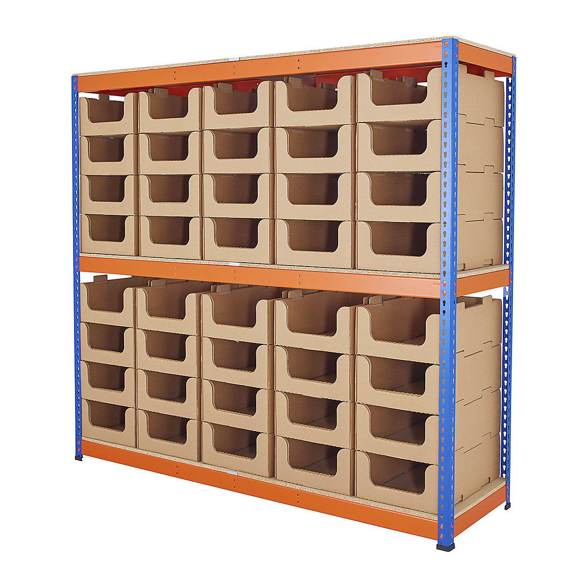 BiG400 Cardboard Stacking Pick Bin Shelving Kits