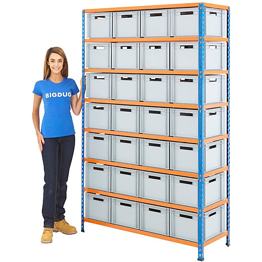 Shelving with Boxes | Storage Shelves With Boxes | BiGDUG