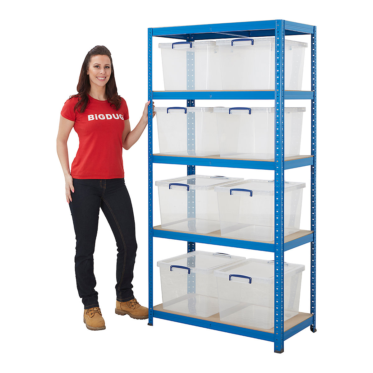 BiGDUG Essentials Shelving Kits With Really Useful Boxes