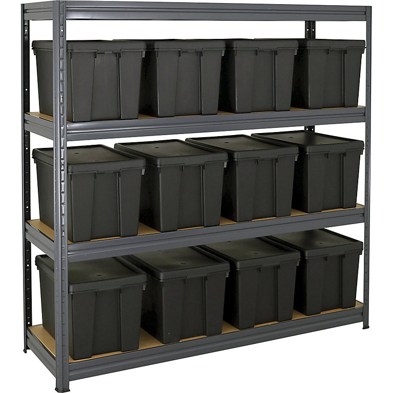 Large Box Storage Racks Shelving with Boxes | Storage Shelves With Boxes | BiGDUG