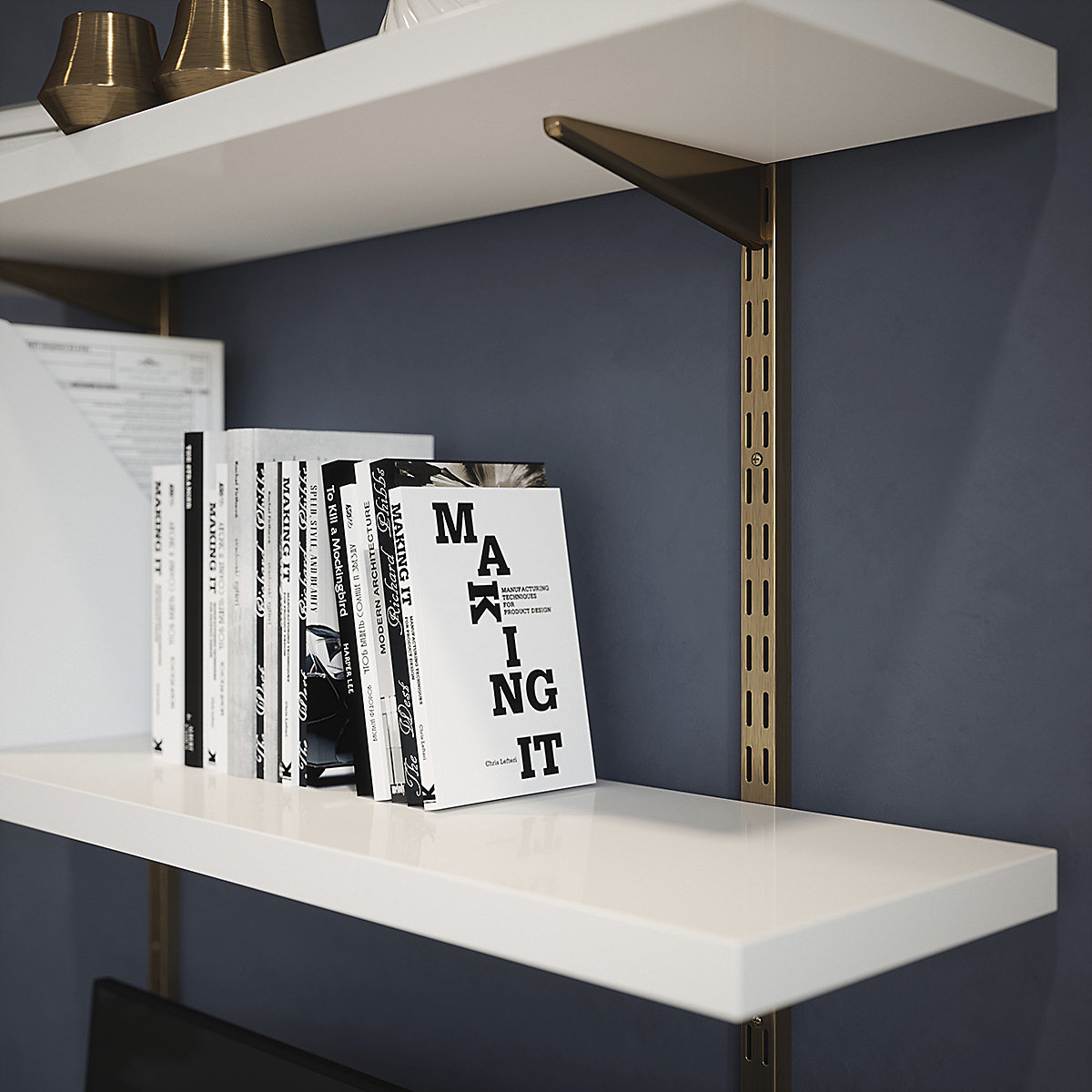 Wall Mounted Shelving Kit & Desk (Product illustration 3)-2