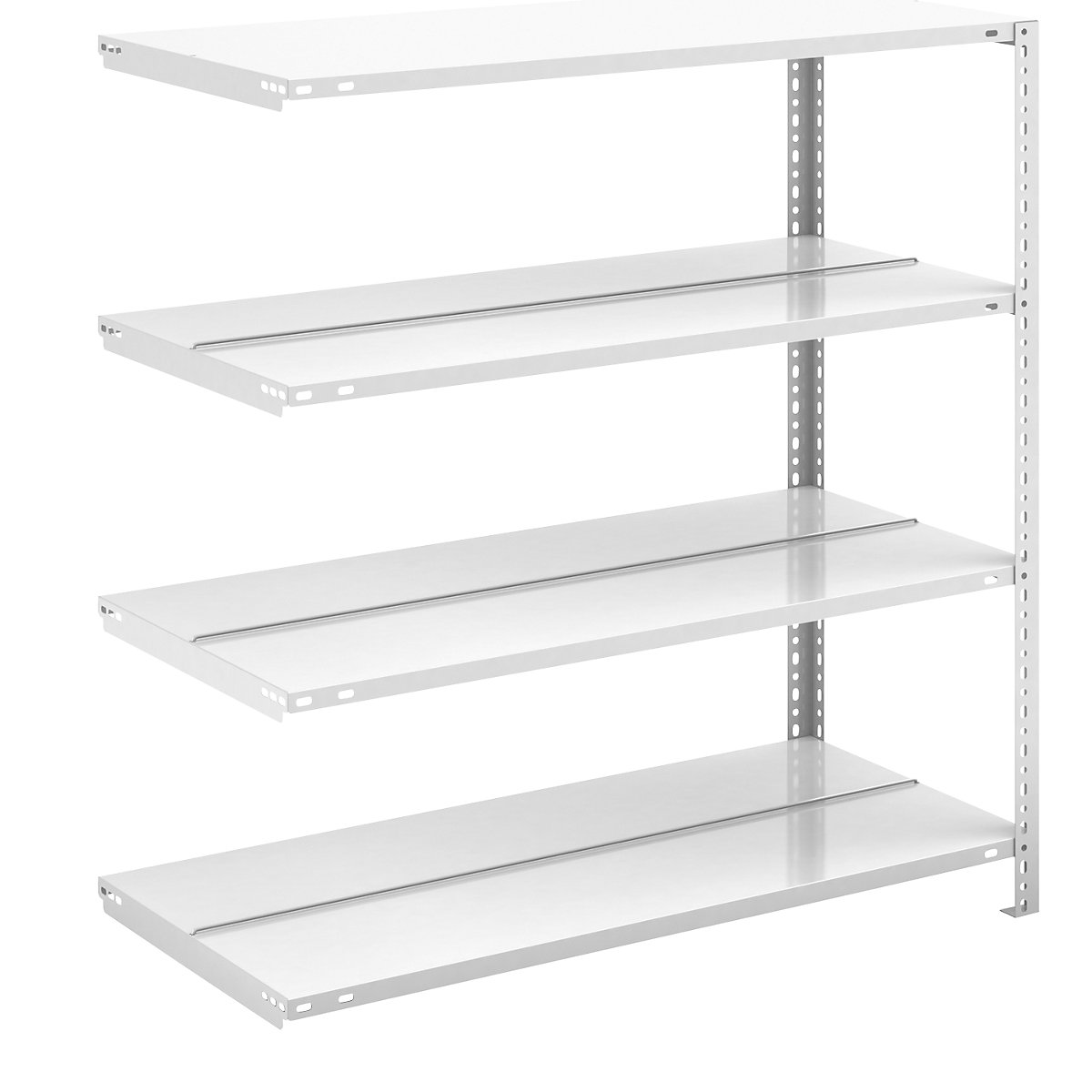 Bolt-together archive shelving, light grey RAL 7035 – hofe, shelf height 1150 mm, double sided, extension shelf, width x depth 1000 x 600 mm-6