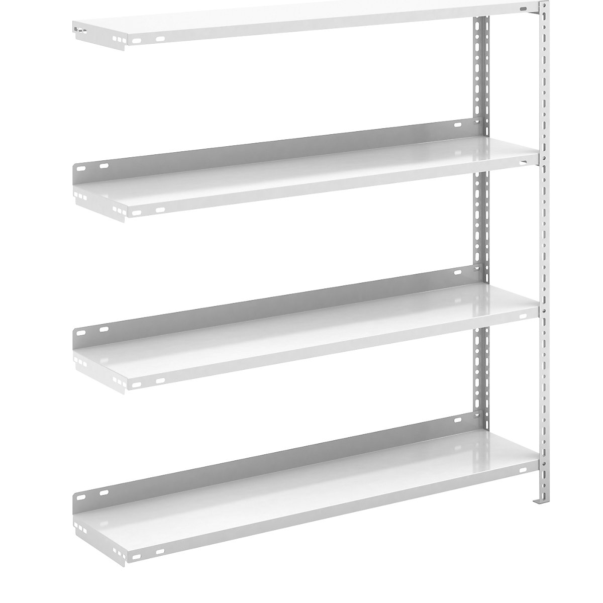Bolt-together archive shelving, light grey RAL 7035 – hofe, shelf height 1150 mm, extension shelf unit, width x depth 1000 x 300 mm-4
