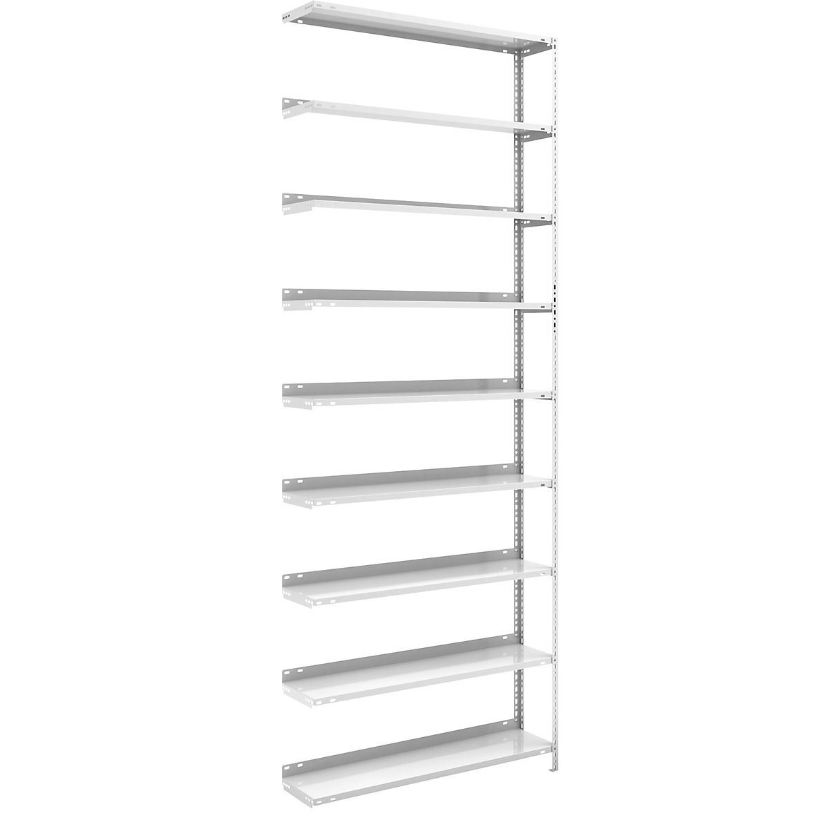 Bolt-together archive shelving, light grey RAL 7035 – hofe, shelf height 2900 mm, extension shelf, width x depth 1000 x 300 mm-4