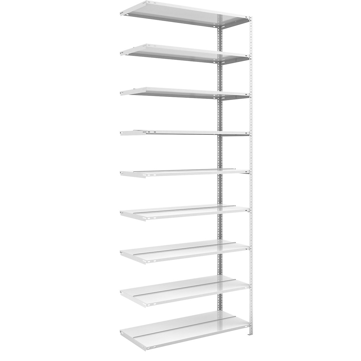 Bolt-together archive shelving, light grey RAL 7035 – hofe, shelf height 2900 mm, double sided, extension shelf, width x depth 1000 x 600 mm-4