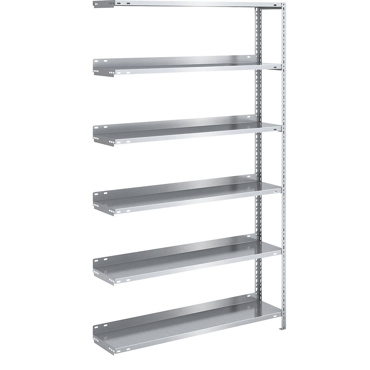 Bolt-together archive shelving, zinc plated – hofe