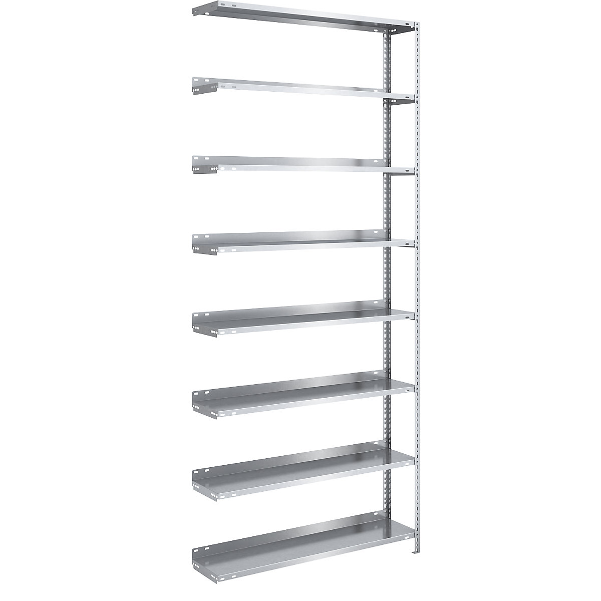 Bolt-together archive shelving, zinc plated – hofe, shelf height 2550 mm, extension shelf, width x depth 1000 x 300 mm-4