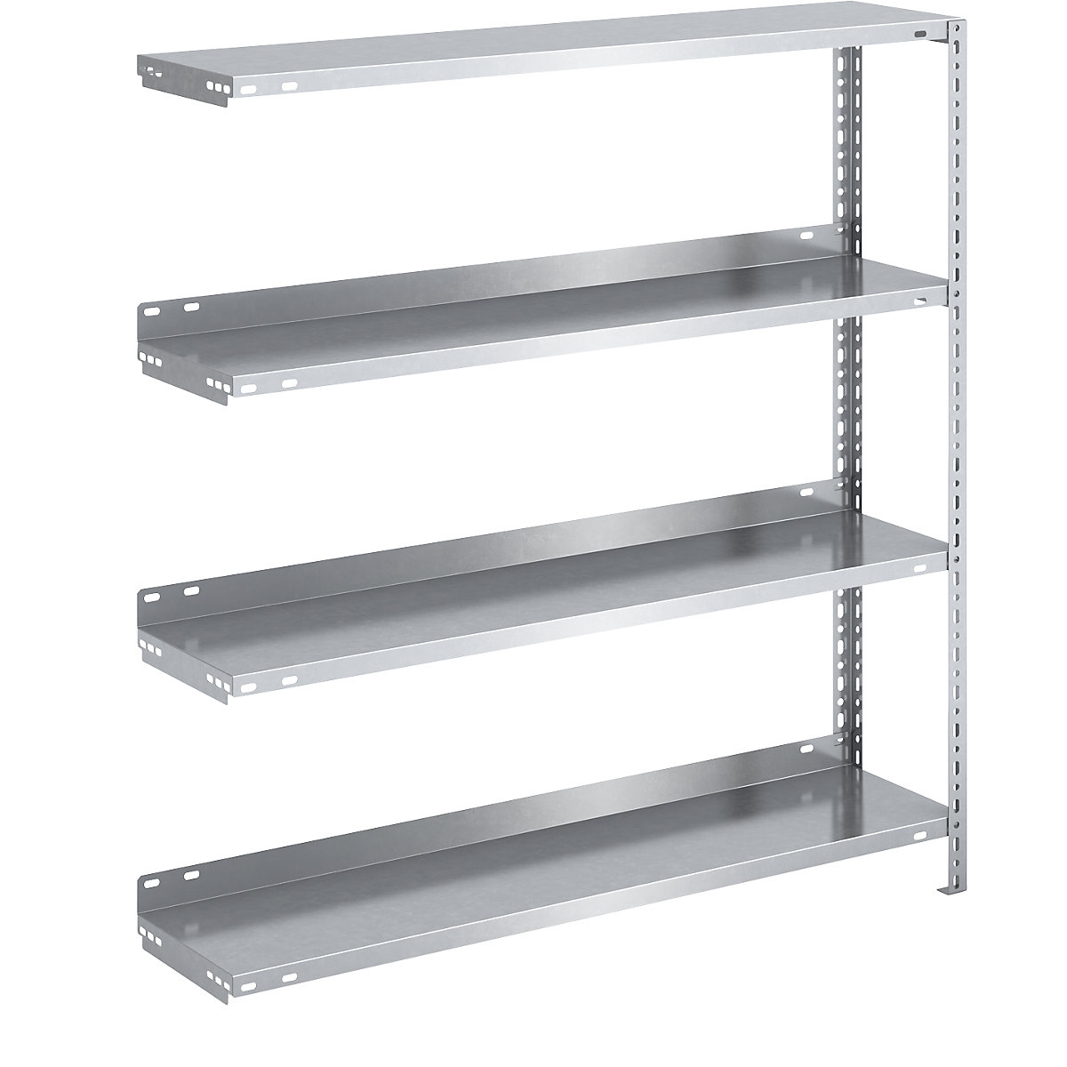 Bolt-together archive shelving, zinc plated – hofe, shelf height 1150 mm, extension shelf, width x depth 1000 x 300-3