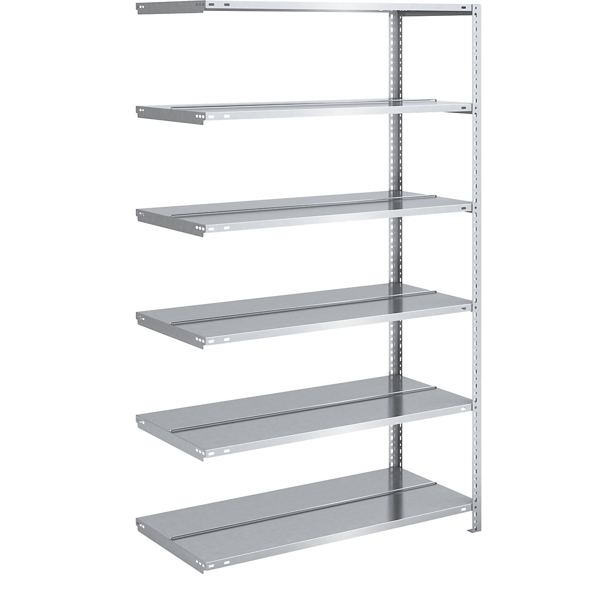 Bolt-together archive shelving, zinc plated – hofe, shelf height 1850 mm, double sided, extension shelf, width x depth 1000 x 600 mm-4