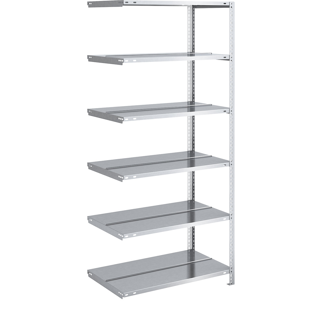 Bolt-together archive shelving, zinc plated – hofe, shelf height 1850 mm, double sided, extension shelf, width x depth 750 x 600 mm-3