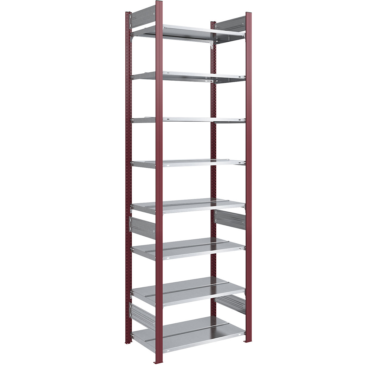 Boltless Archive Shelving Double Sided, Rousseau Shelving Units