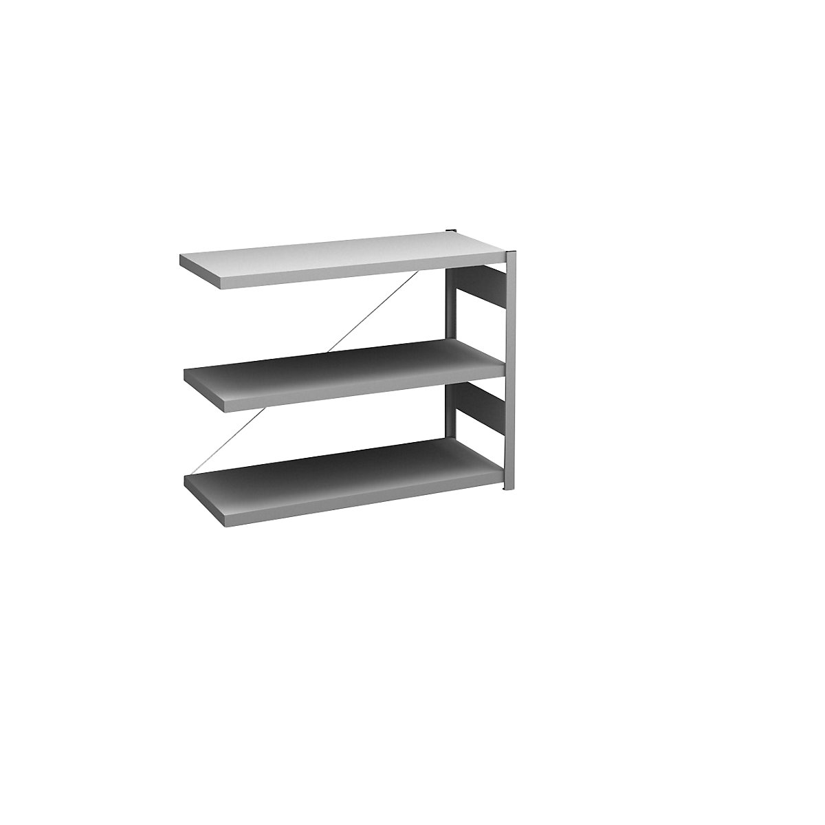 Zinc plated sideboard shelving unit - hofe