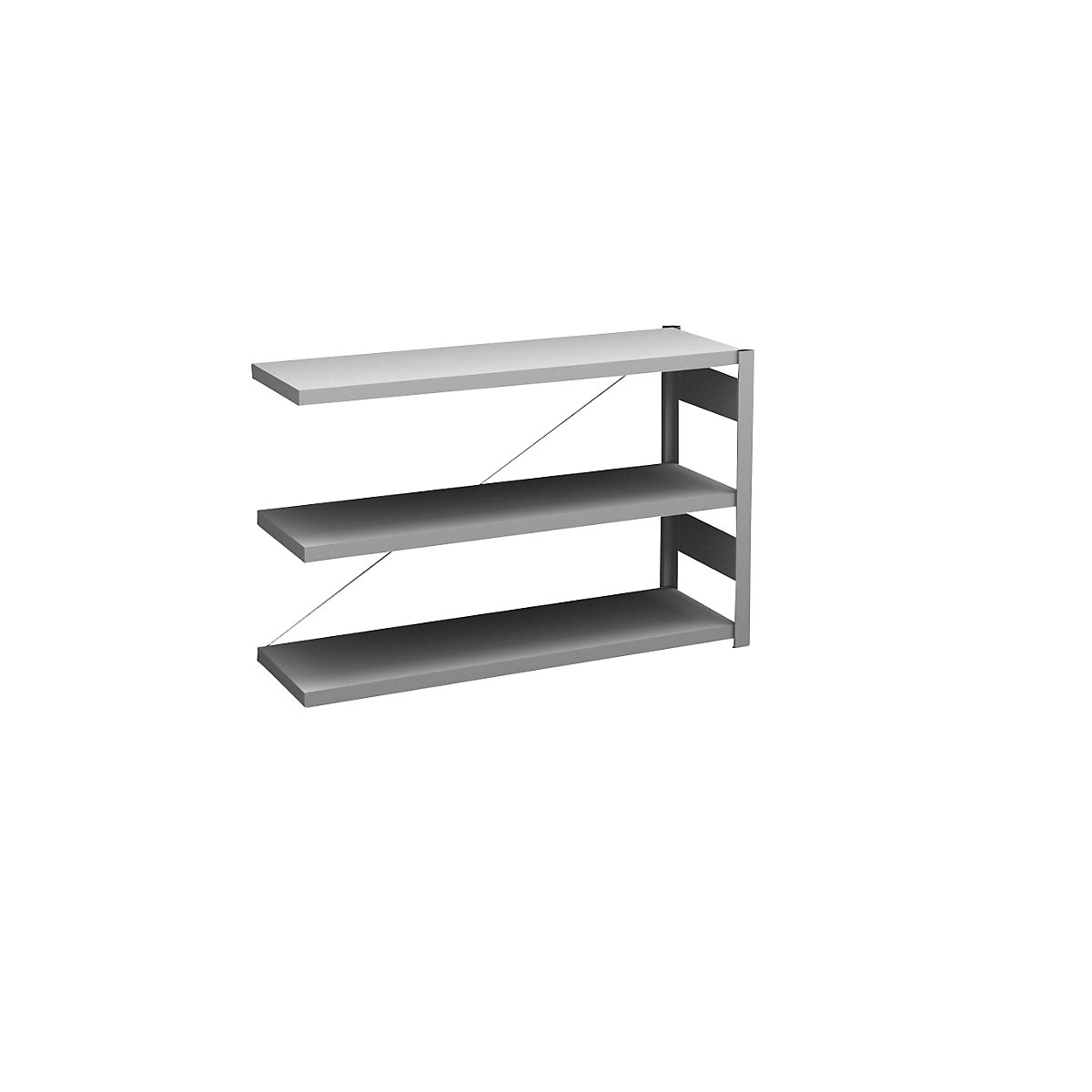 Zinc plated sideboard shelving unit - hofe