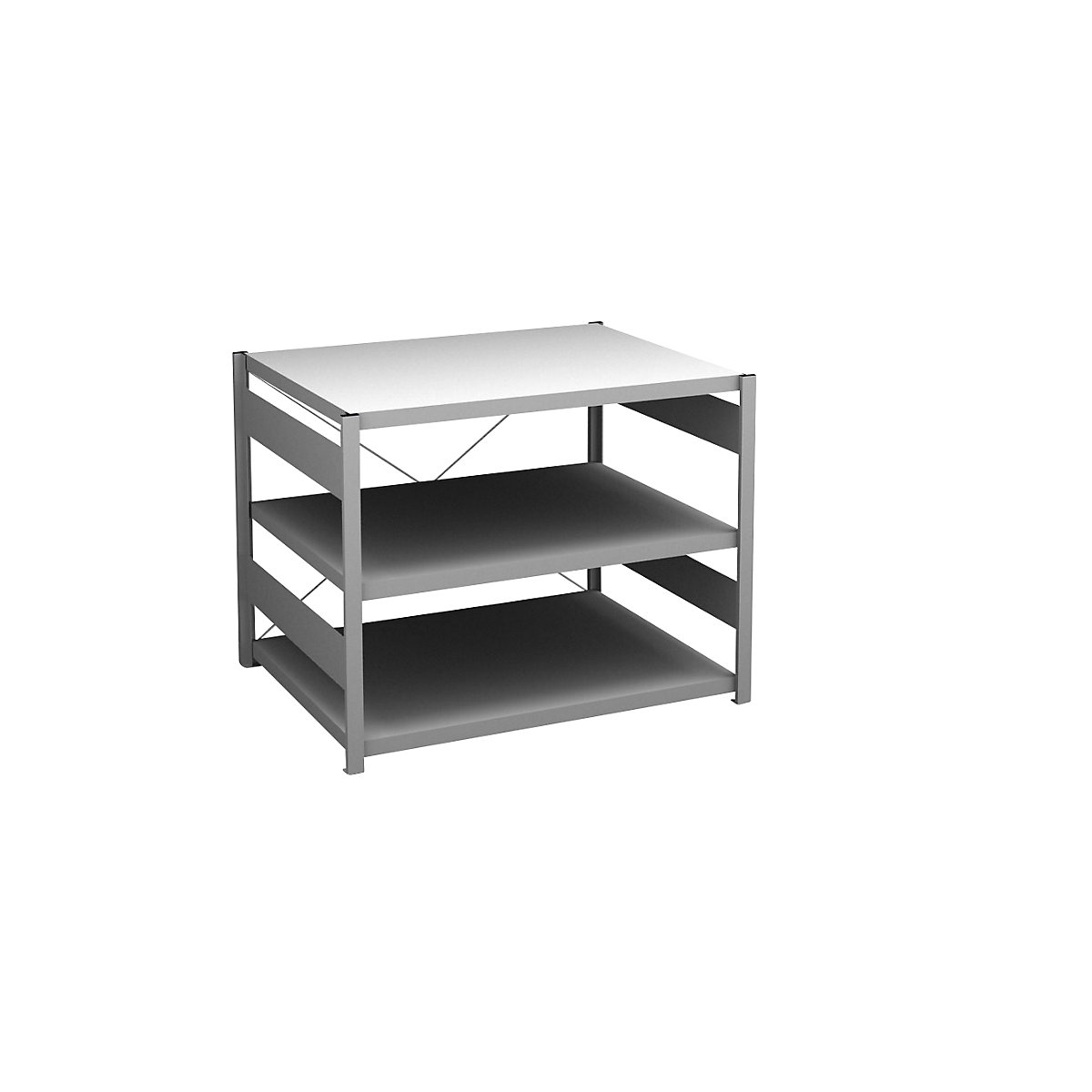 Zinc plated sideboard shelving unit - hofe