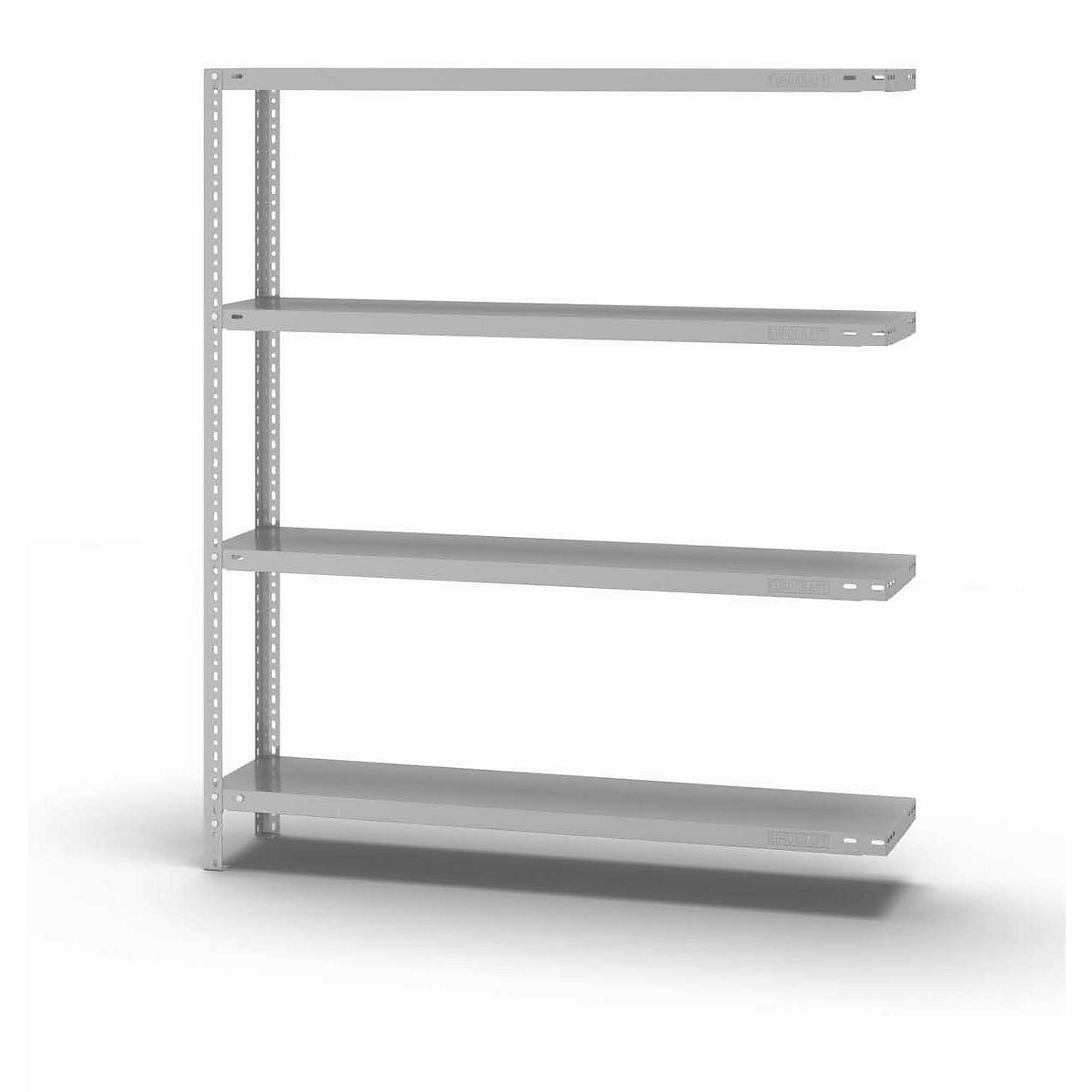 Bolt-together shelf unit, light duty, plastic coated – eurokraft pro
