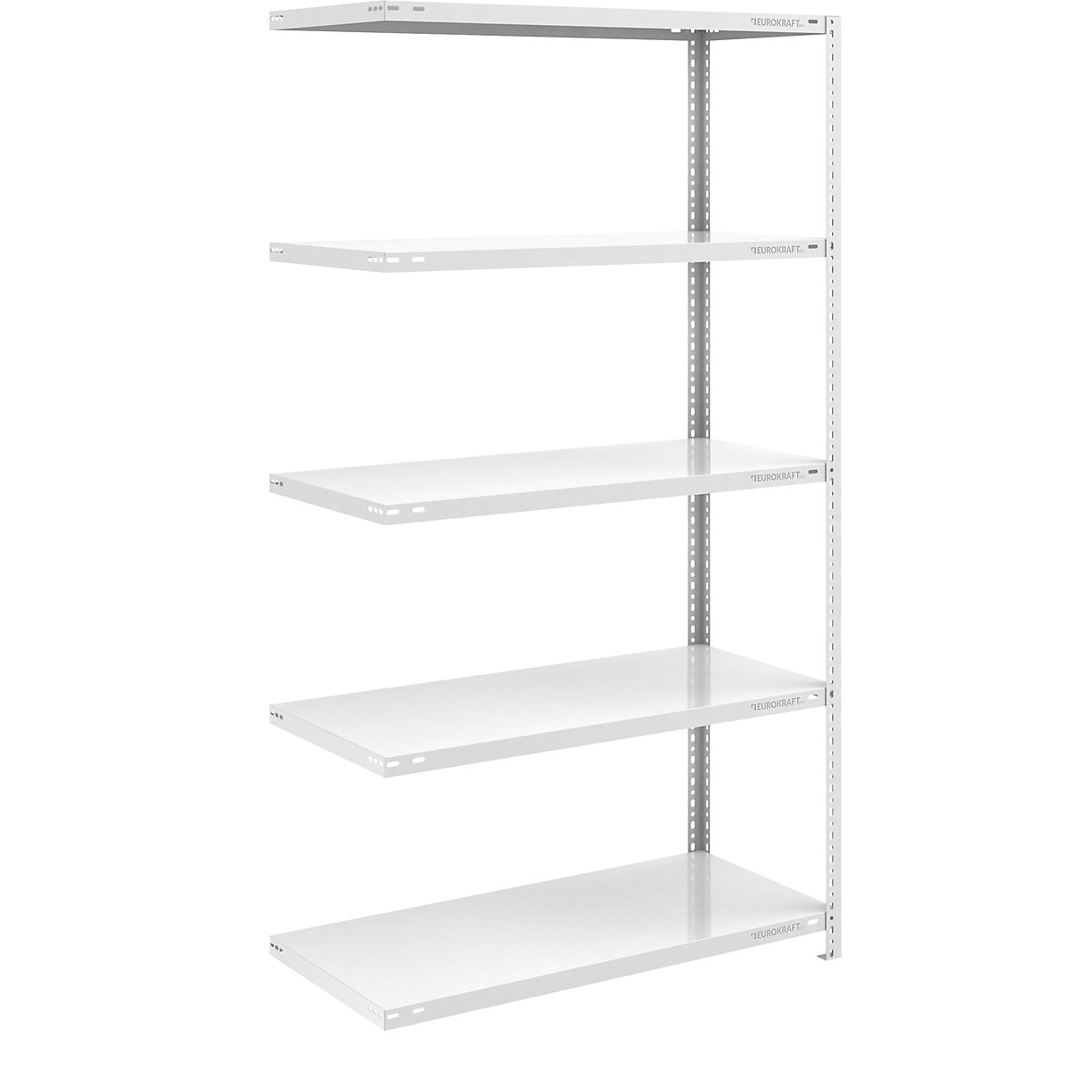 Bolt-together shelf unit, light duty, plastic coated – eurokraft pro, shelf unit height 2000 mm, shelf width 1000 mm, depth 600 mm, extension shelf unit-12