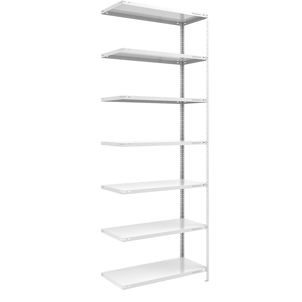 Bolt-together shelf unit, light duty, plastic coated – eurokraft pro, shelf unit height 3000 mm, shelf width 1000 mm, depth 600 mm, extension shelf unit-5
