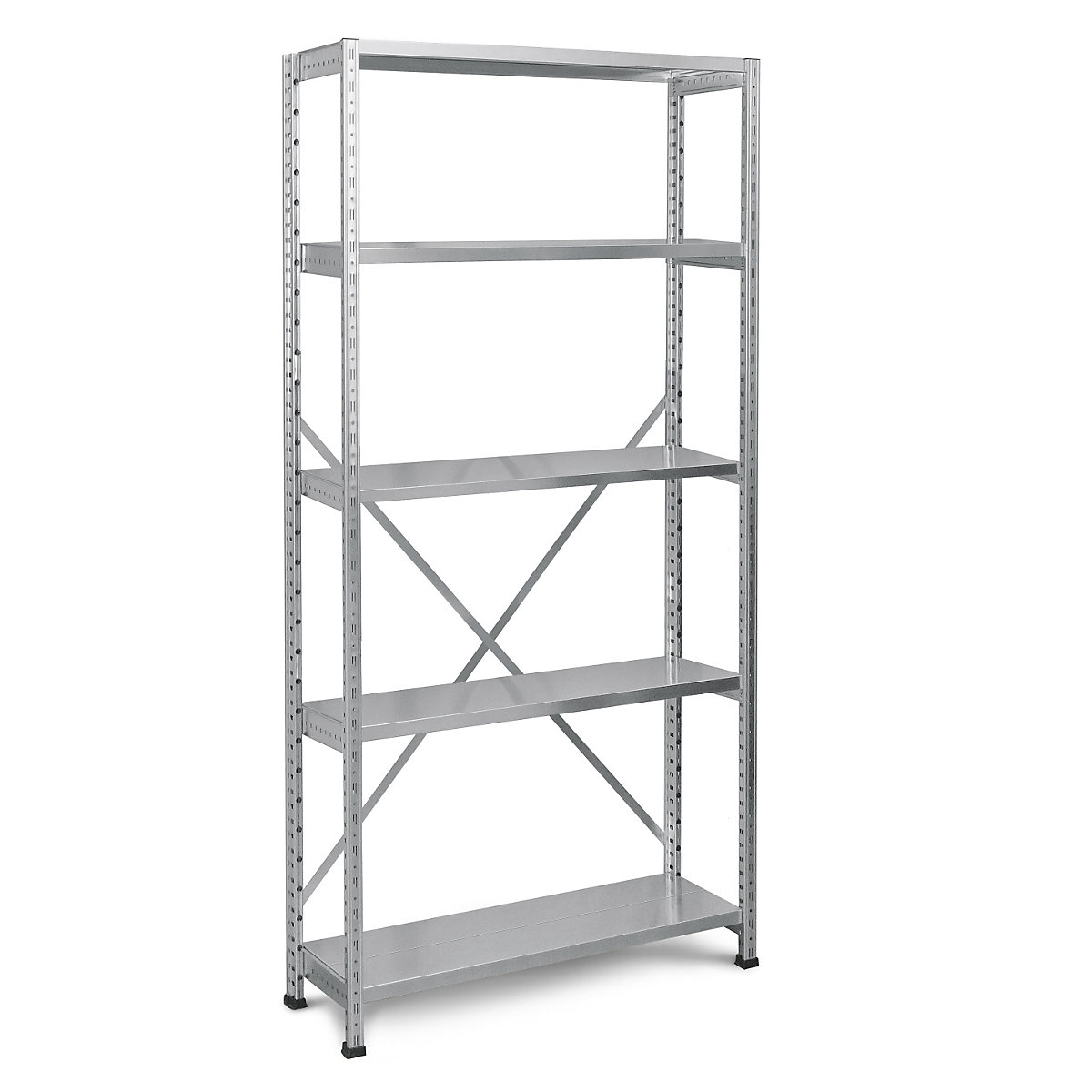Boltless industrial and storage shelving unit, shelf width 800 mm, 5 shelves, standard shelf unit, depth 400 mm-2