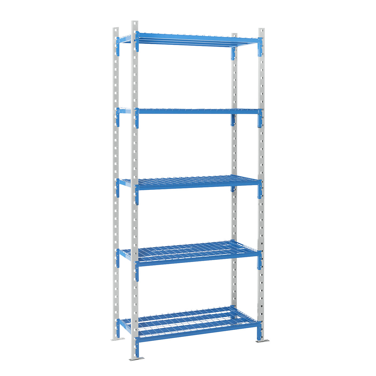 Boltless mesh shelf unit, shelf unit height 2496 mm, shelf width 1210 mm, standard shelf unit, shelf width 795 mm-3