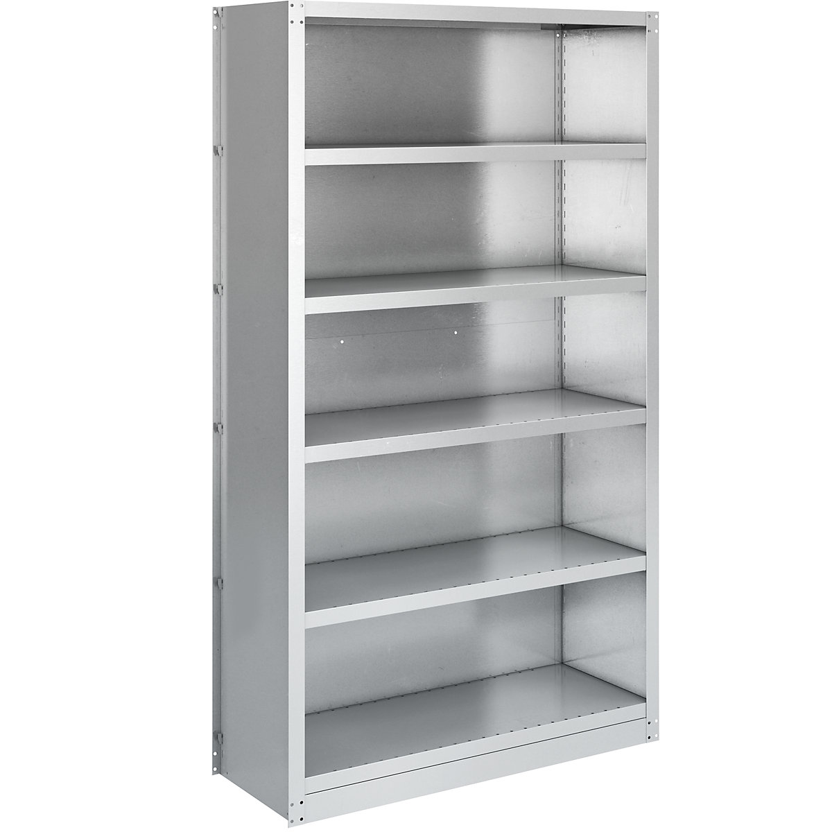 Boltless shelf unit system, shelf unit height 1990 mm – eurokraft pro, 5 shelves, WxD 1000 x 500 mm, standard shelf unit, zinc plated-8