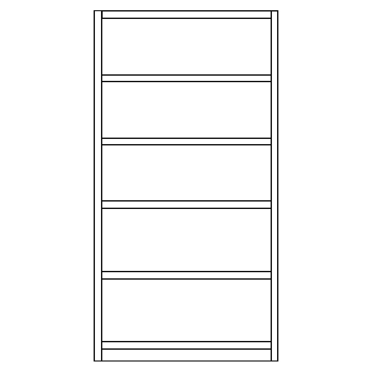 Boltless shelf unit system, shelf unit height 1990 mm – eurokraft pro (Product illustration 5)-4