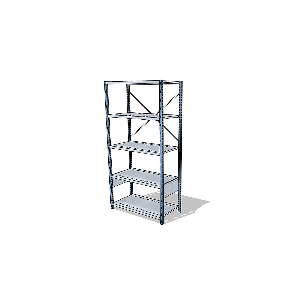 Boltless shelving system 2 colours height 1960 mm kaiserkraft
