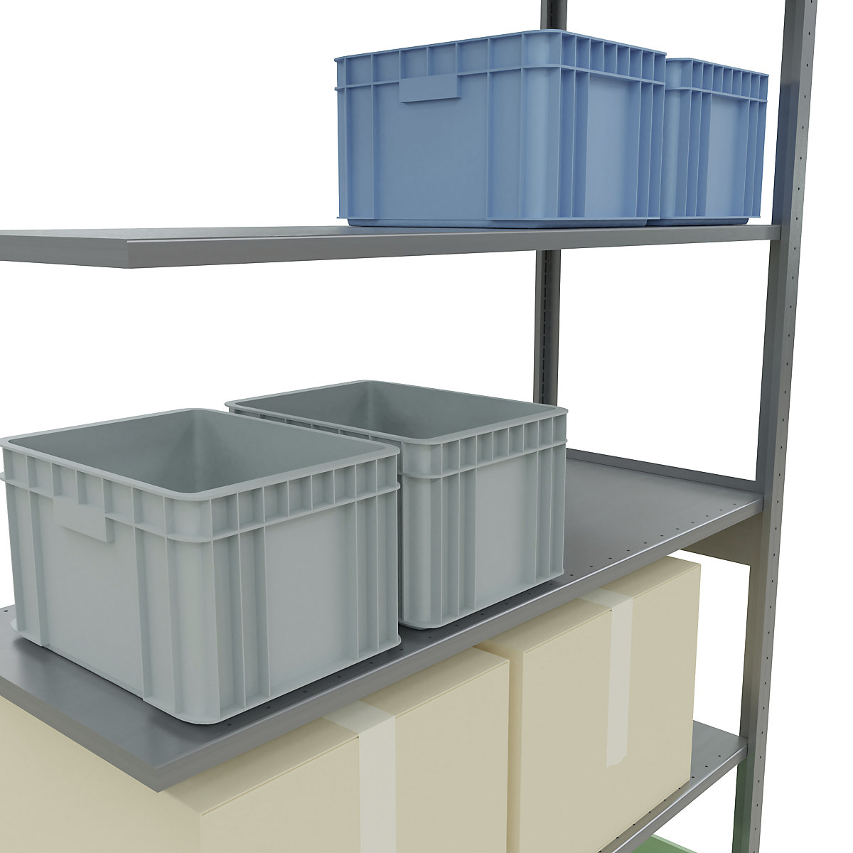 Boltless shelving unit – eurokraft pro (Product illustration 100)-99
