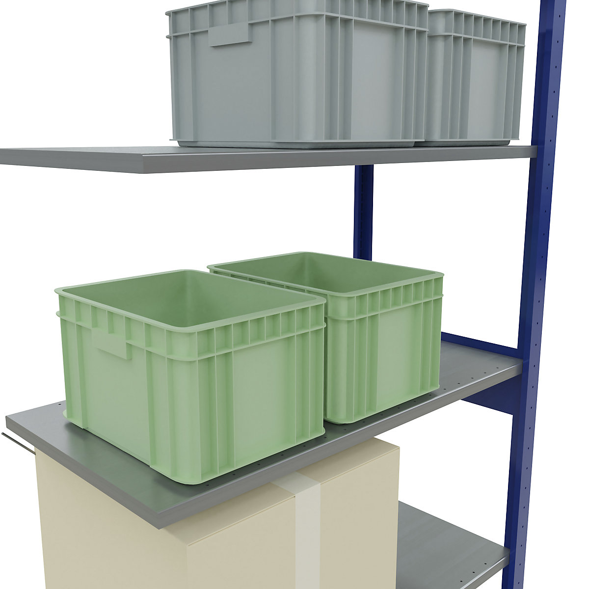 Boltless shelving unit – eurokraft pro (Product illustration 116)-115