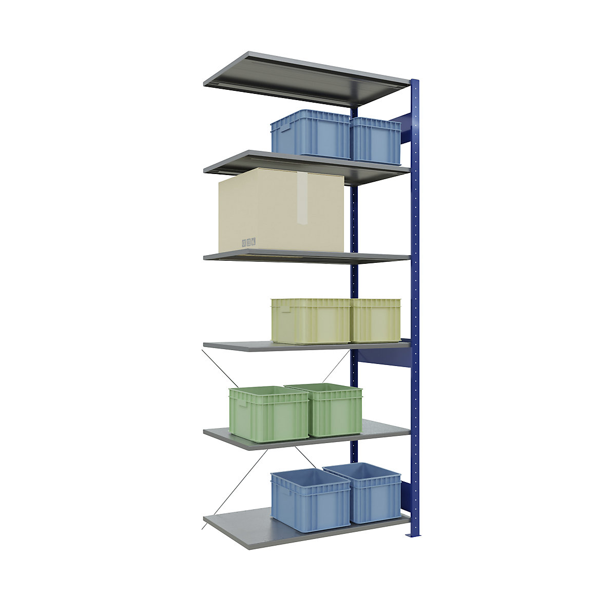 Boltless shelving unit – eurokraft pro (Product illustration 56)-55