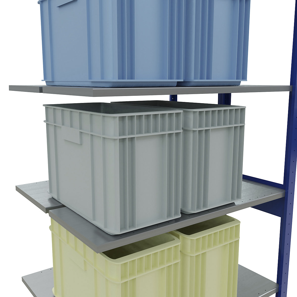 Boltless shelving unit – eurokraft pro (Product illustration 61)-60
