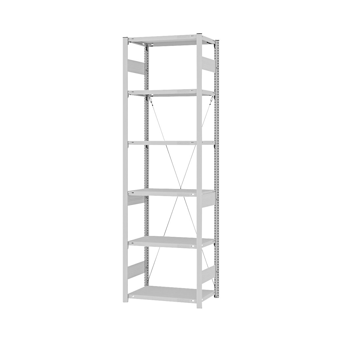 Boltless storage shelving unit, RAL 7035, heavy duty - eurokraft pro