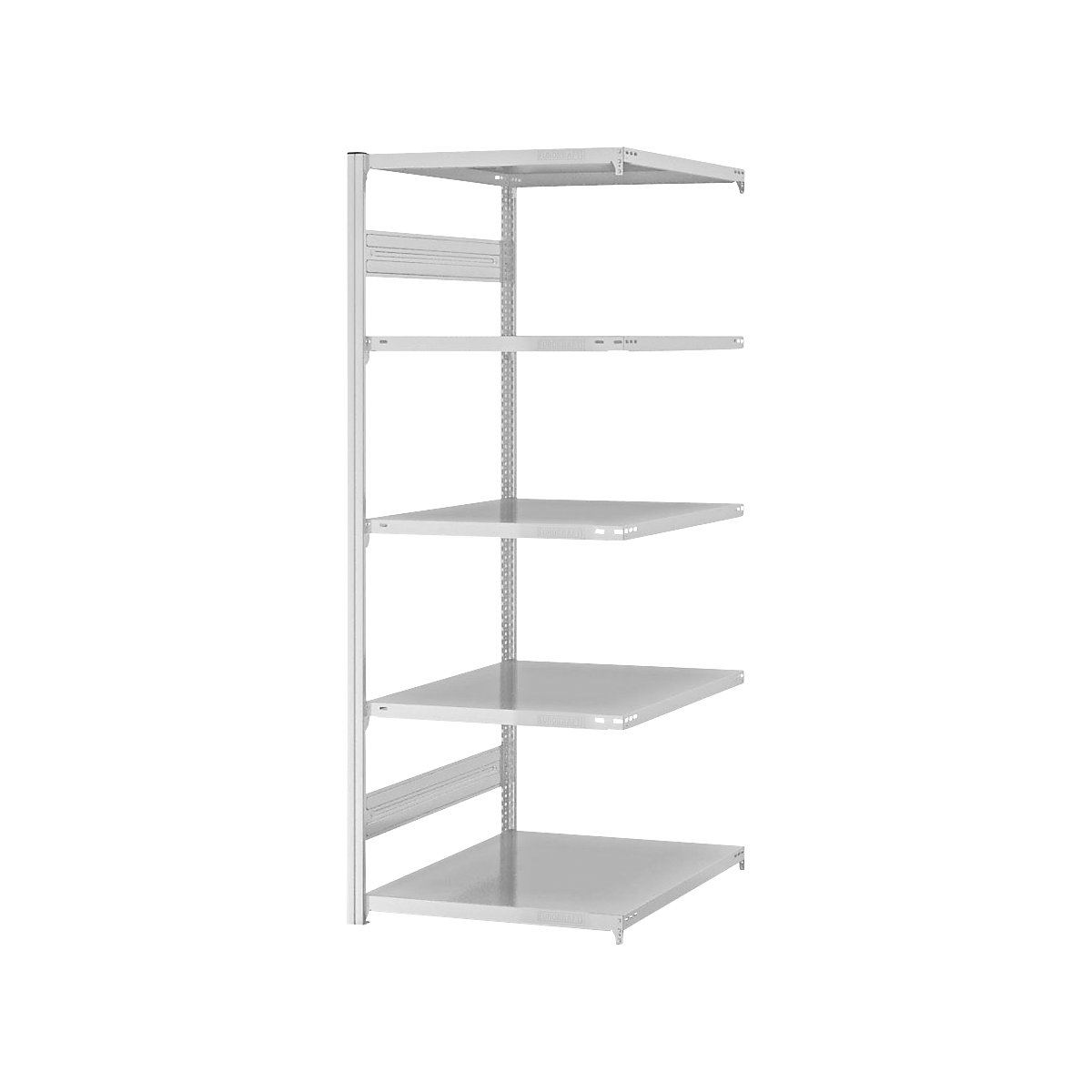 Boltless storage shelving unit, RAL 7035, light duty - eurokraft pro