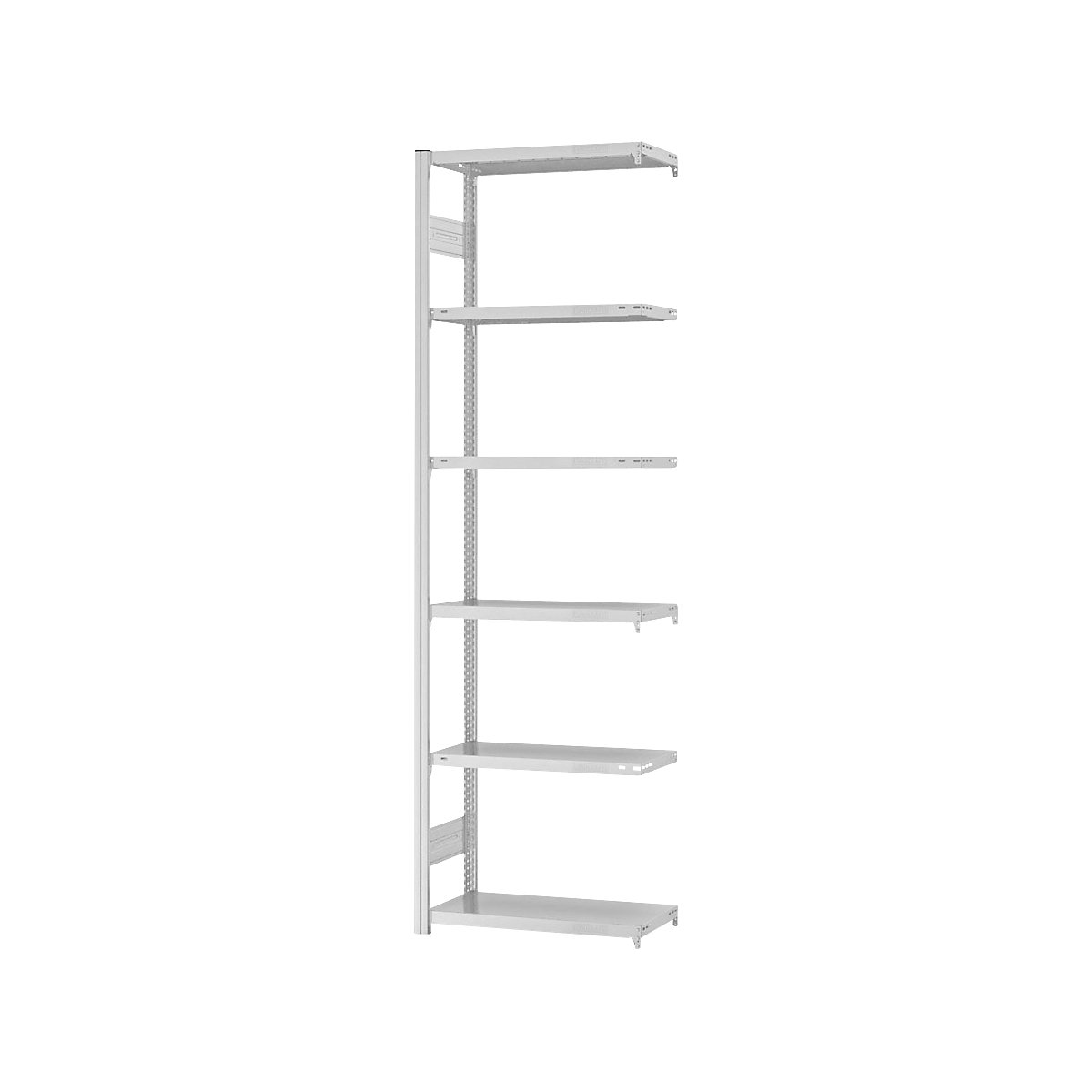 Boltless storage shelving unit, RAL 7035, light duty - eurokraft pro