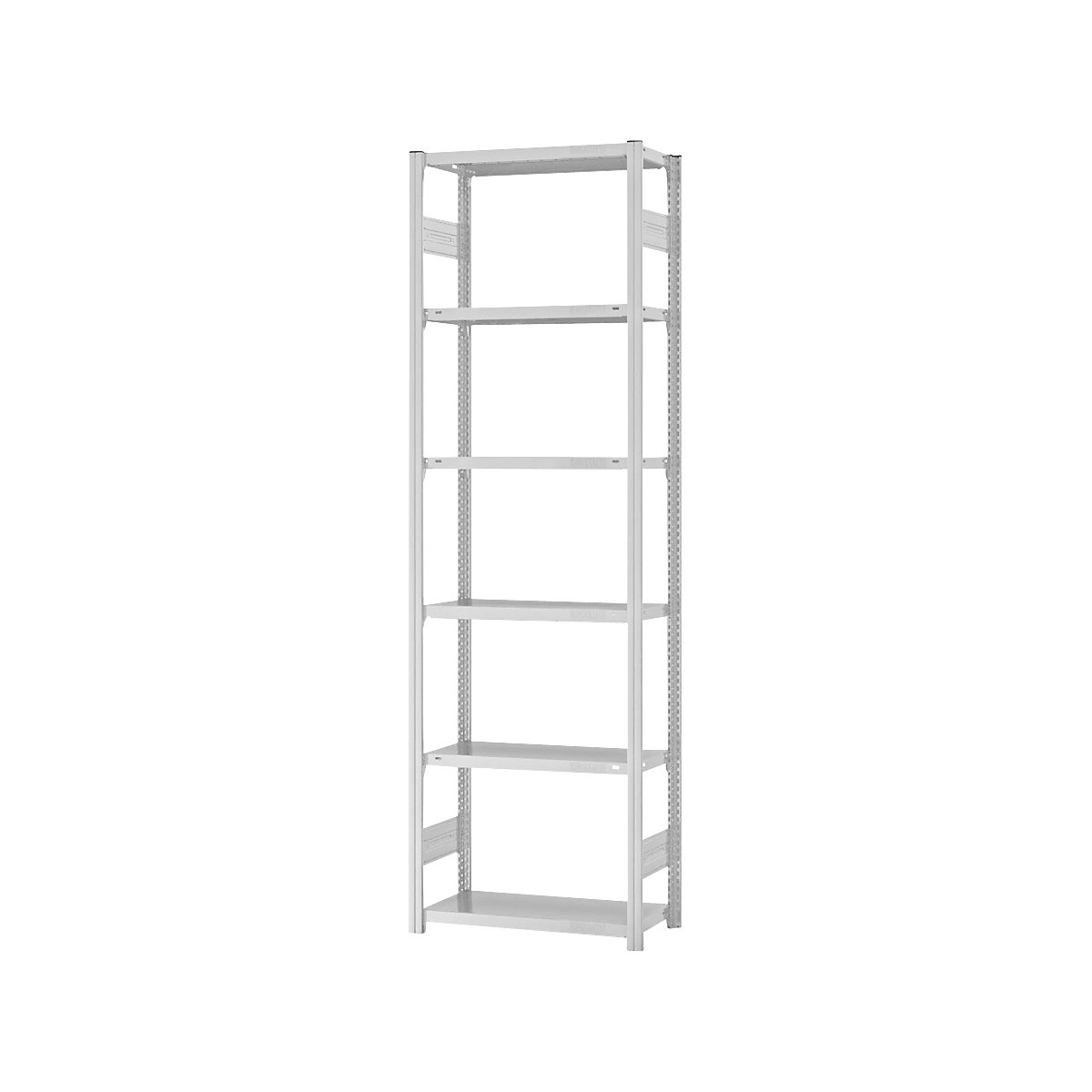 Boltless storage shelving unit, RAL 7035, light duty - eurokraft pro
