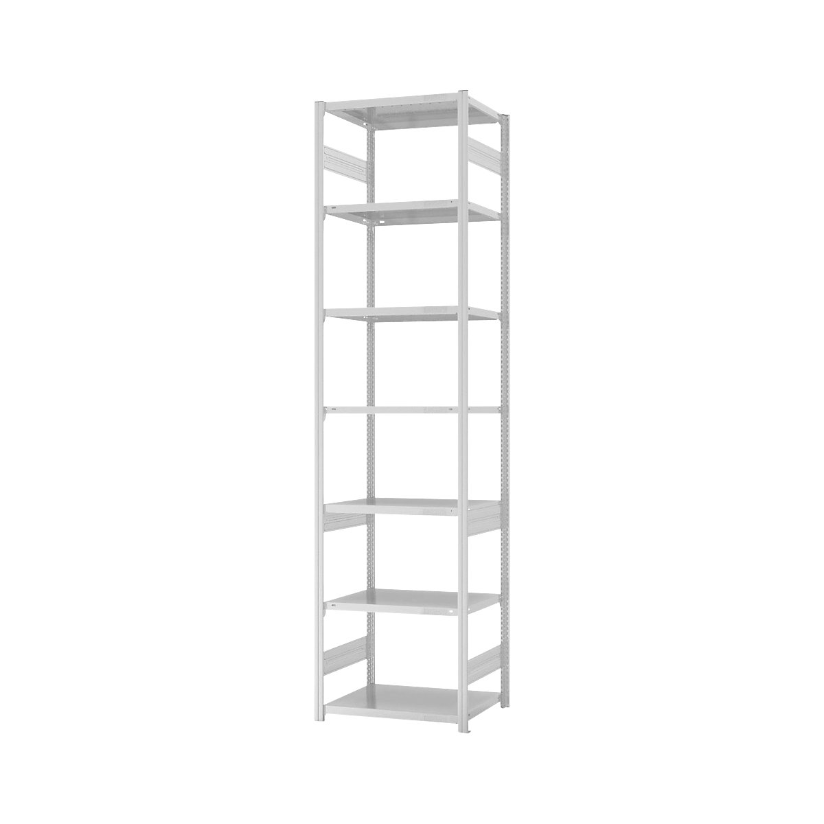 Boltless storage shelving unit, RAL 7035, medium duty - eurokraft pro