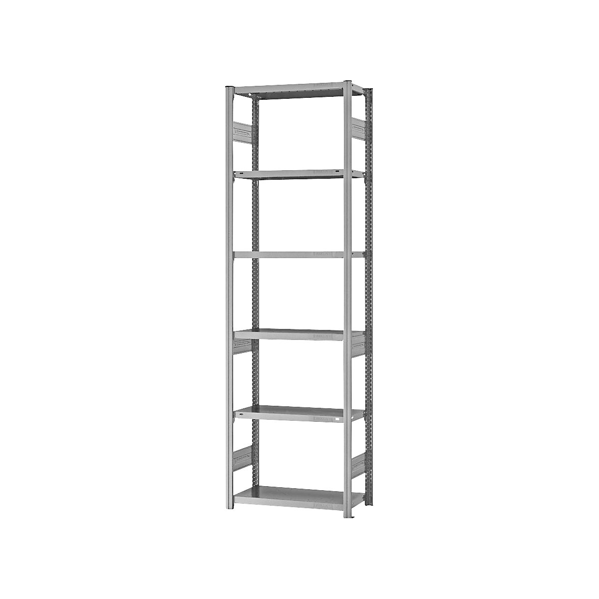 Boltless storage shelving unit, zinc plated, heavy duty - eurokraft pro