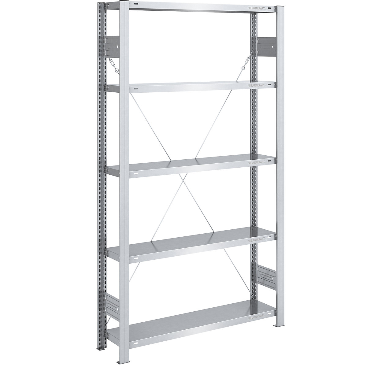 Boltless storage shelving unit, zinc plated, light duty – eurokraft pro, shelf height 2000 mm, standard shelf, width x depth 1000 x 300 mm-22