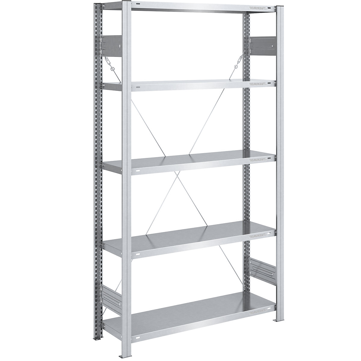 Boltless storage shelving unit, zinc plated, light duty – eurokraft pro, shelf height 2000 mm, standard shelf, width x depth 1000 x 400 mm-26