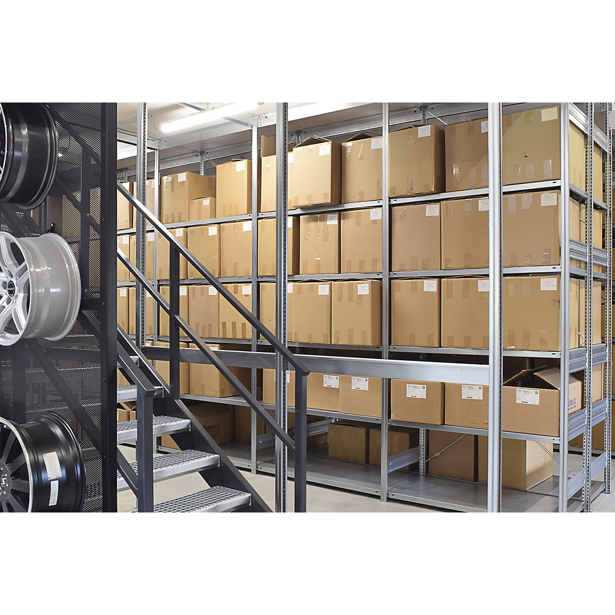 Boltless storage shelving unit, zinc plated, light duty – eurokraft pro (Product illustration 15)-14