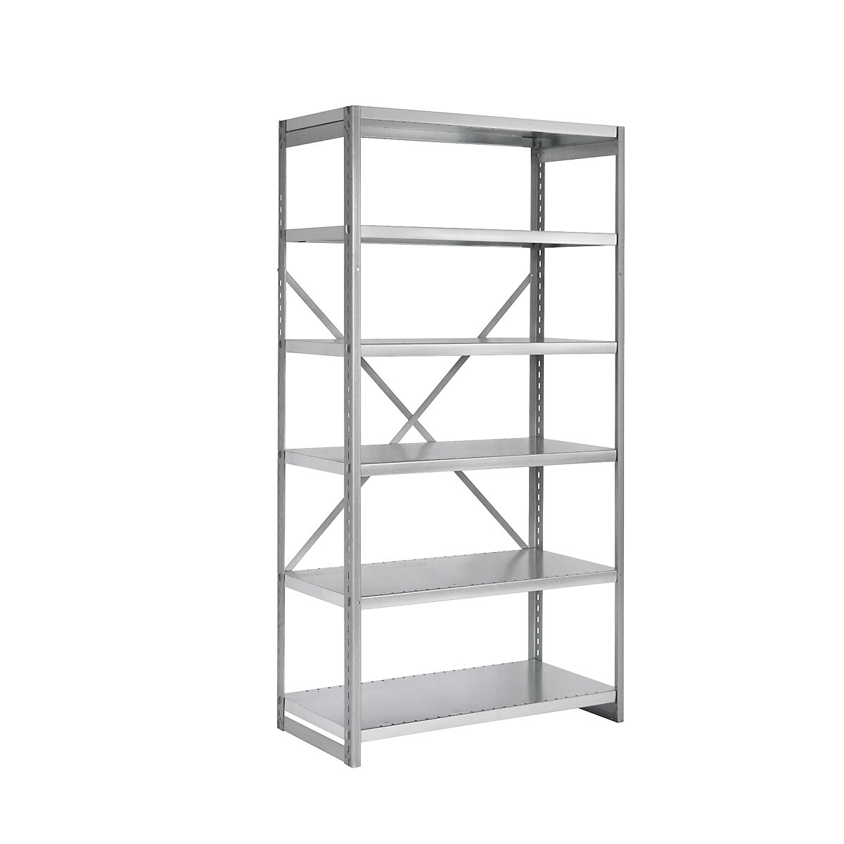 EUROKRAFTpro Coloured boltless shelving unit, light duty, width 1000