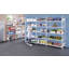 Hygienic boltless shelving unit