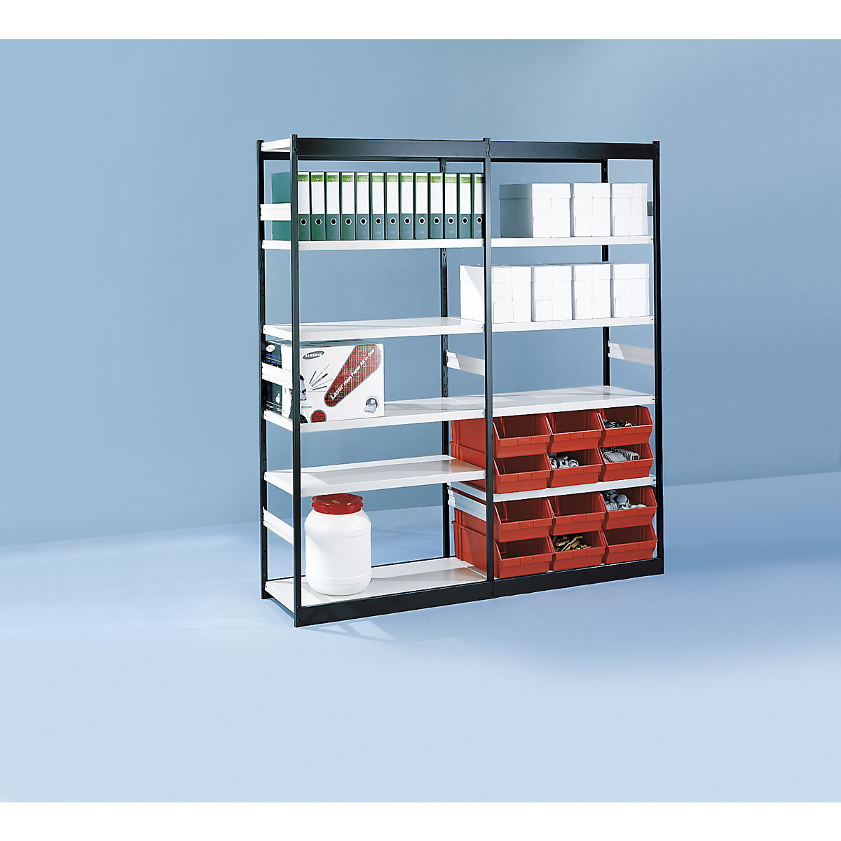 Office shelf system, without rear wall (Product illustration 2)-1