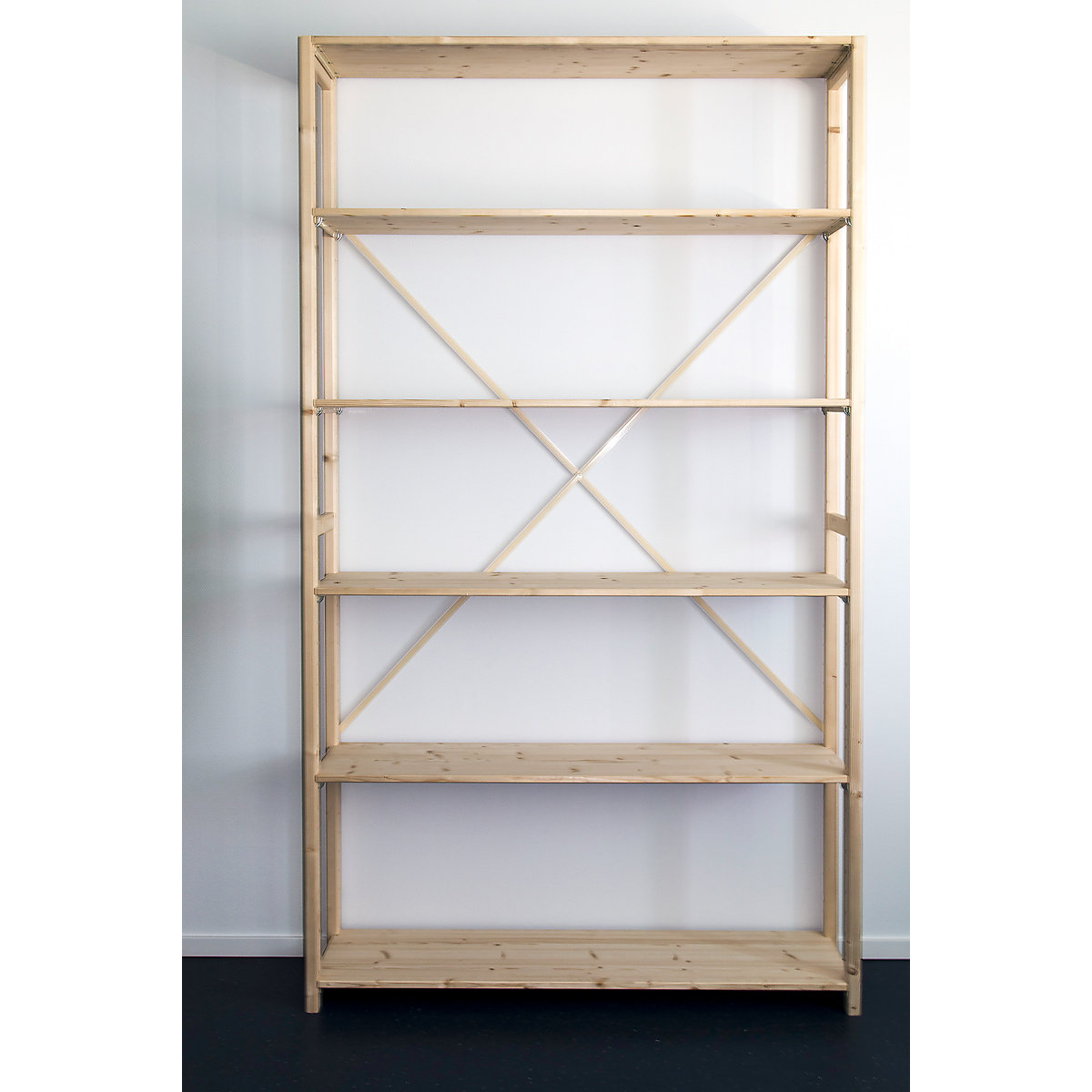 Solid Wood Boltless Shelving Unit, Bookcase Shelf Thickness