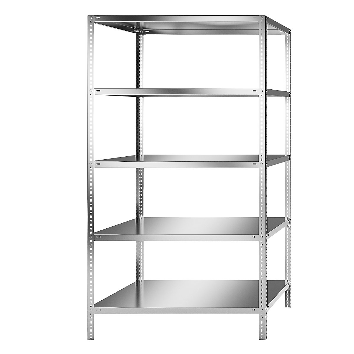 Stainless steel shelf unit, shelf height 2000 mm, standard shelf, width x depth 1100 x 800 mm-7