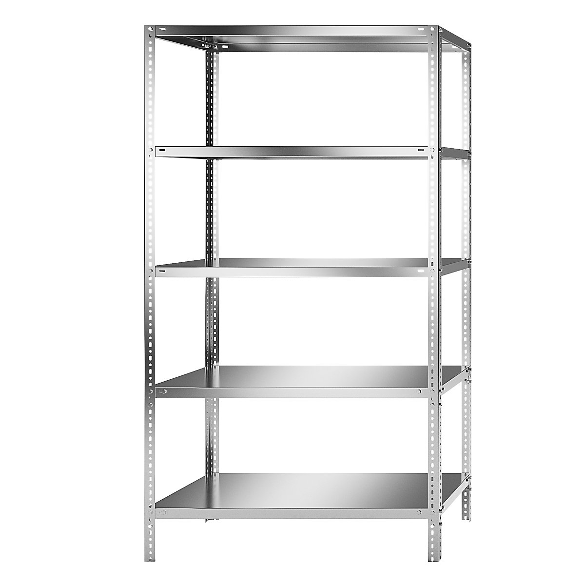 Stainless steel shelf unit, shelf height 2000 mm, standard shelf, width x depth 1100 x 600 mm-6